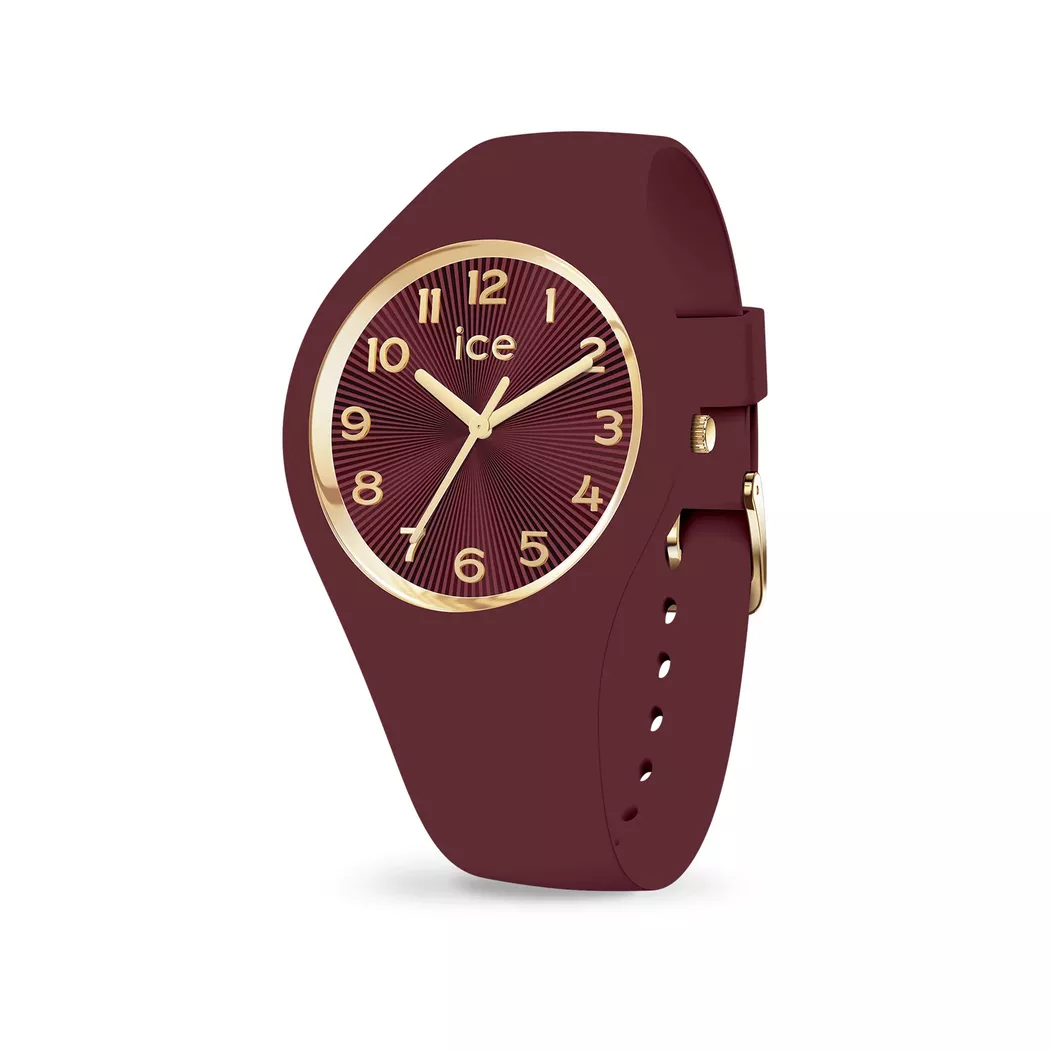 Ice Watch - Analoguhr, ICE champagne, 37mm, Weinrot