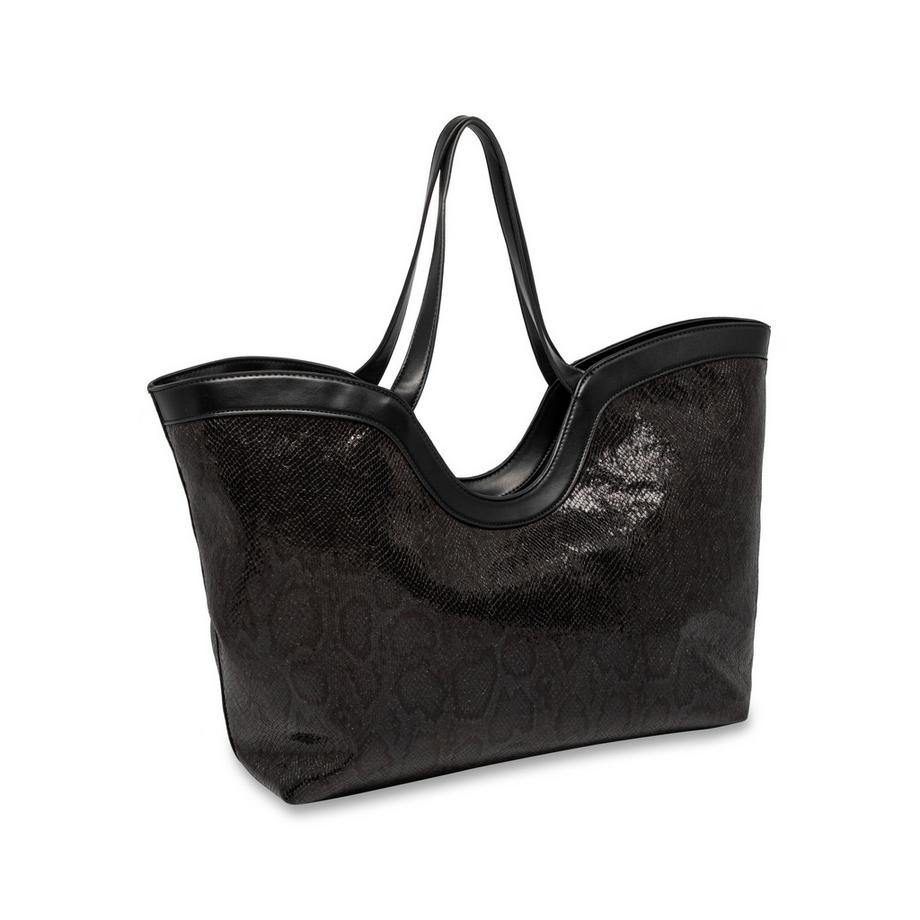 Manor Woman Sac shopper à imprimé serpent  