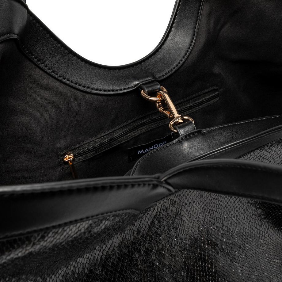 Manor Woman Sac shopper à imprimé serpent  