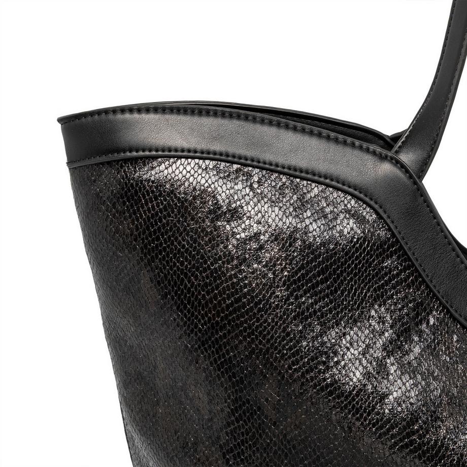 Manor Woman Sac shopper à imprimé serpent  