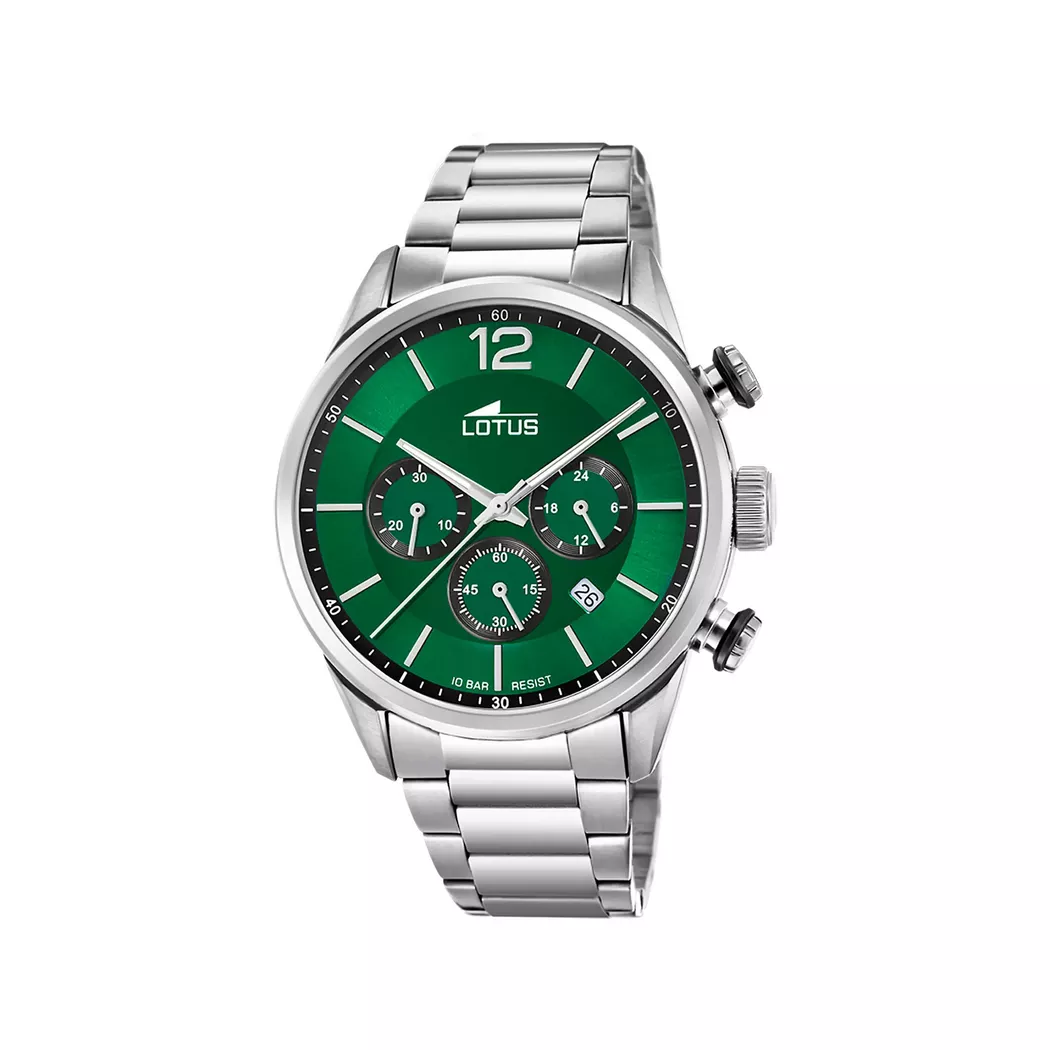 Lotus - Chronograph Uhr, 43mm, Silber
