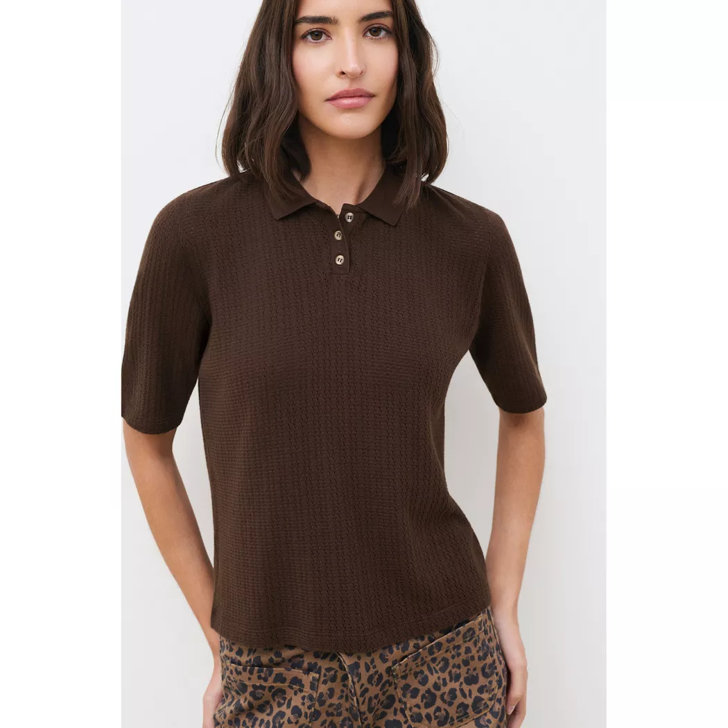 Caroll - T-Shirt, kurzarm, für Damen, Lila, Größe M