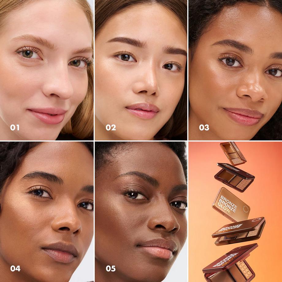 SEPHORA  Bronze Bronze Glow Palette - Trio de bronzers et highlighter multi-textures 