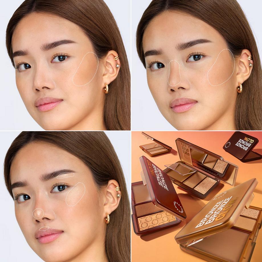 SEPHORA  Bronze Bronze Glow Palette - Trio de bronzers et highlighter multi-textures 