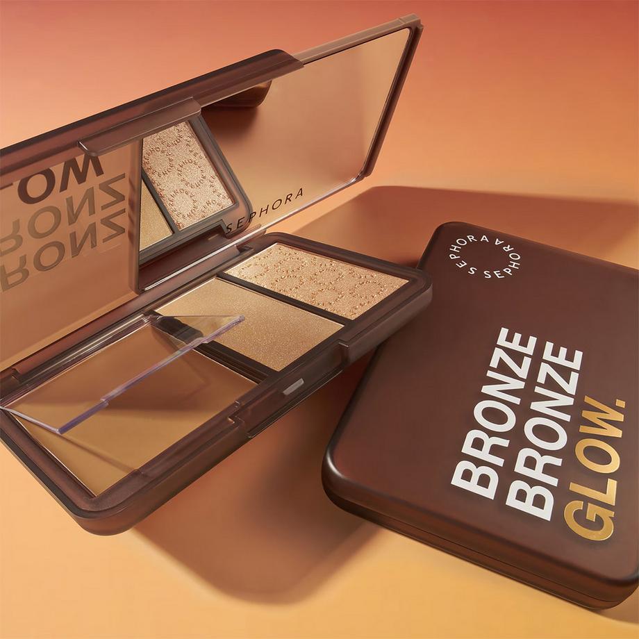 SEPHORA  Bronze Bronze Glow Palette - Trio de bronzers et highlighter multi-textures 