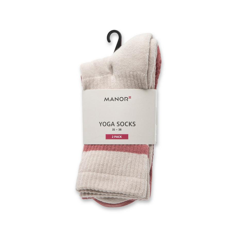Manor Sport Chaussettes de Yoga Lot de 2  