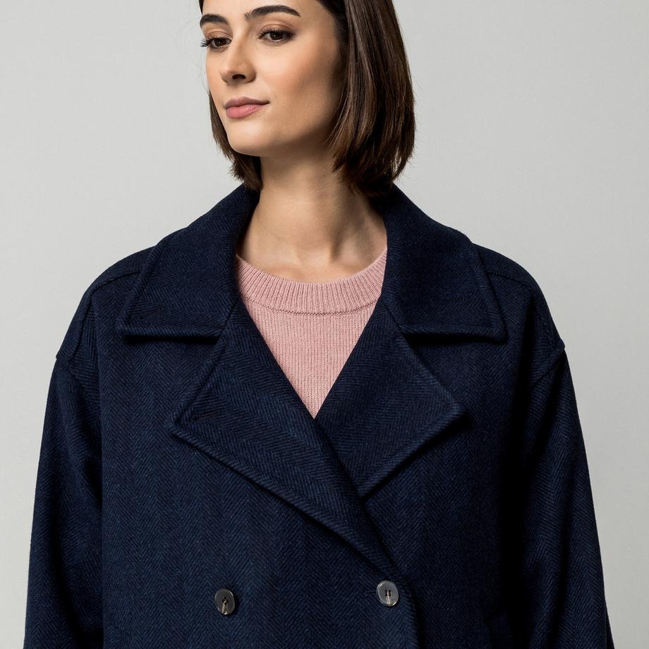 Manor Woman Manteau à Double Boutonnage  