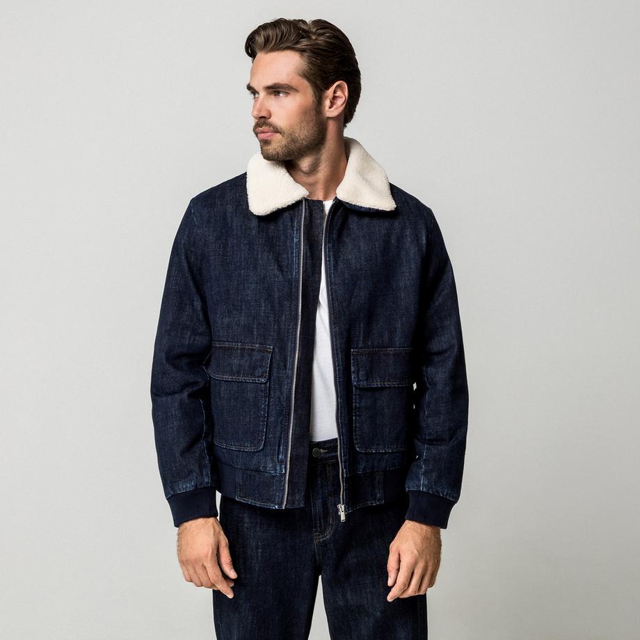 Manor Man Veste en jeans courte  