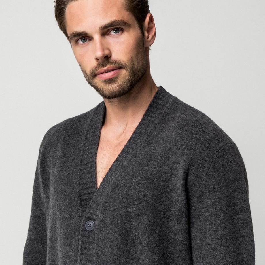 Manor Man Pull-over col en V à boutons  