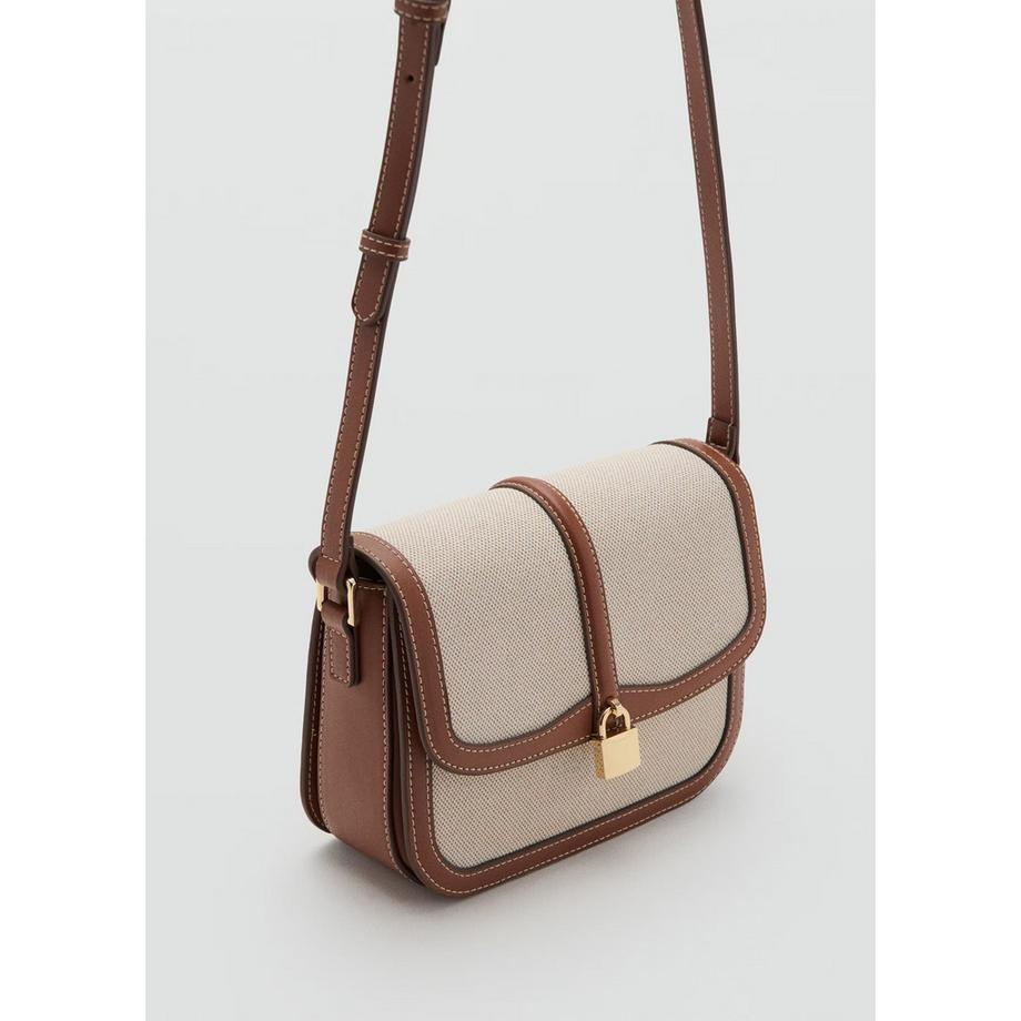 MANGO Bilmac Sac Bandoulière avec Fermeture à Rabat  