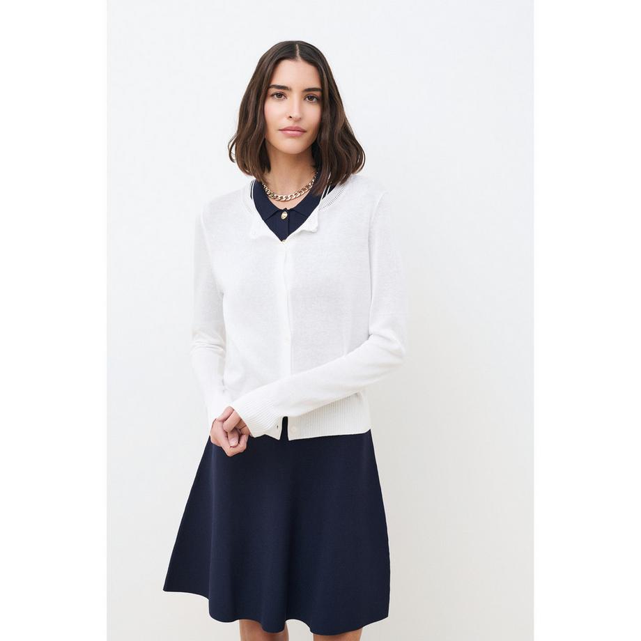 Pull, col V, manches longues