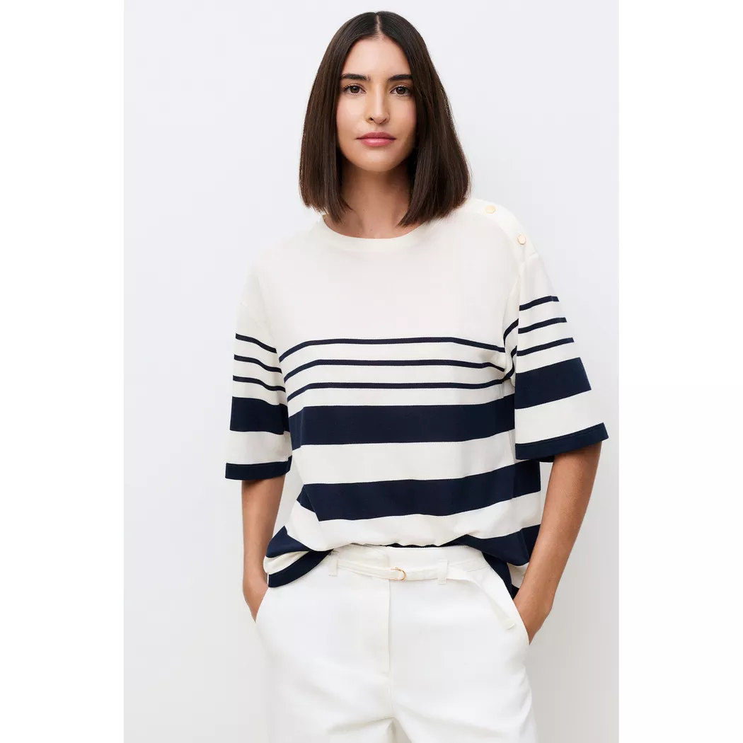 Caroll - T-Shirt, für Damen, Dunkelblau, Größe L