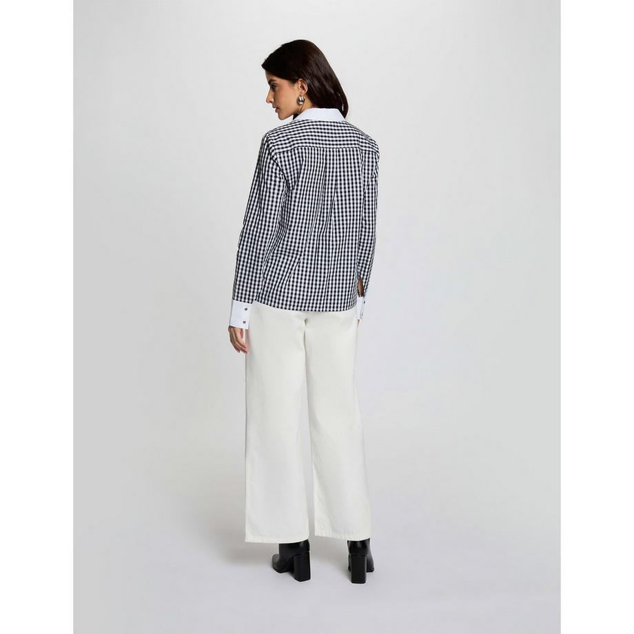 MORGAN Chemise à Manches Longues Gingham  