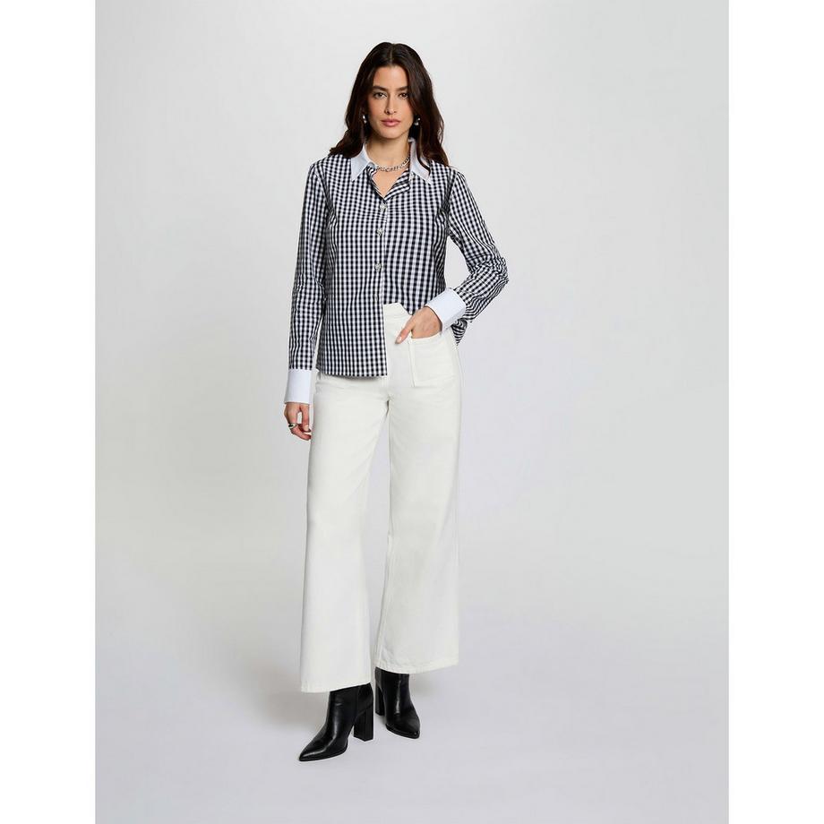 MORGAN Chemise à Manches Longues Gingham  