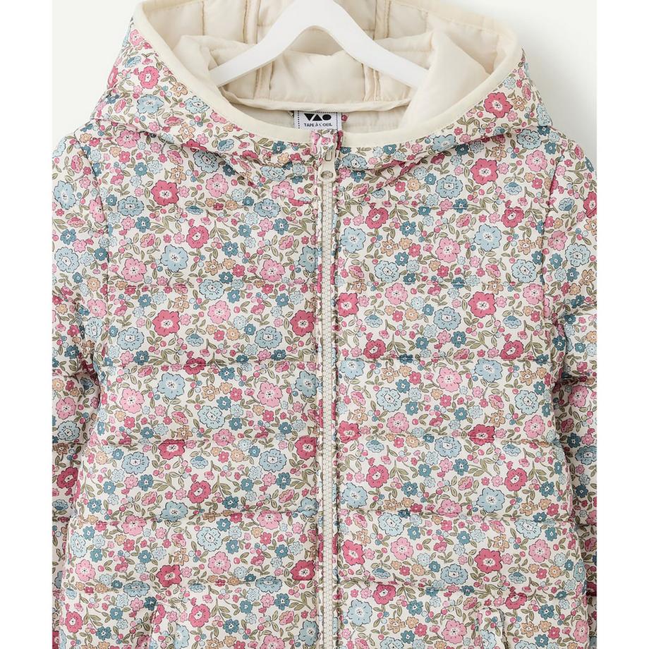 Tape à l'oeil Blumenmuster Daunenjacke mit Kapuze  