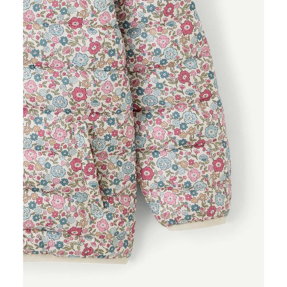 Tape à l'oeil Blumenmuster Daunenjacke mit Kapuze  