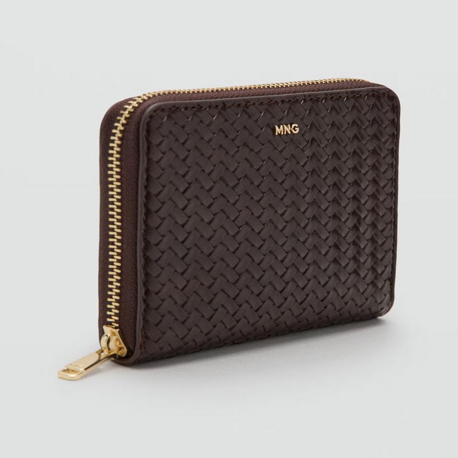 MANGO Tromple Gewebtes Portemonnaie mit Reissverschluss  