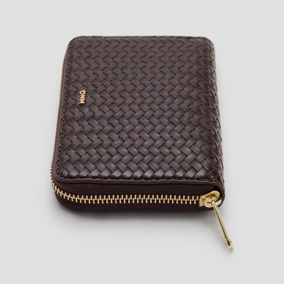 MANGO Tromple Gewebtes Portemonnaie mit Reissverschluss  