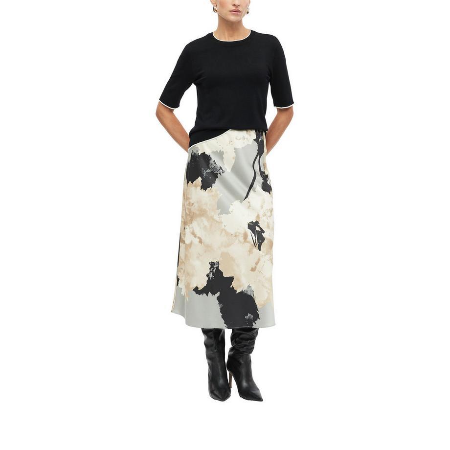 S. Oliver Black Label Gonna avvolgente asimmetrica con stampa astratta  
