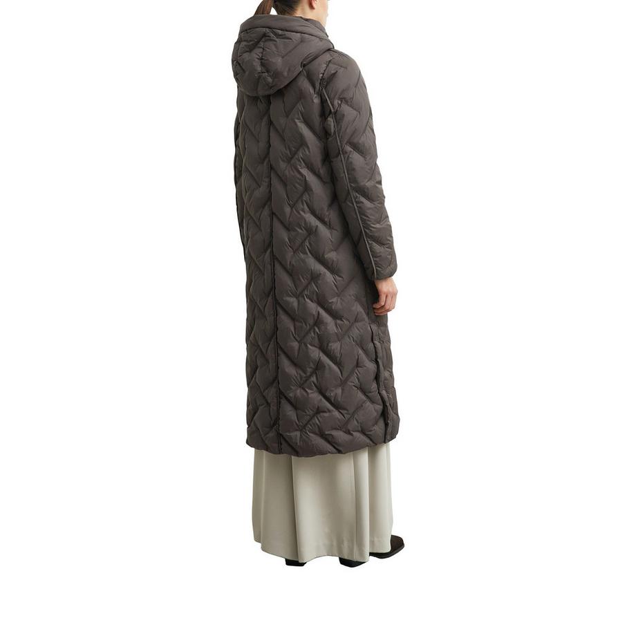 Comma Cappotto lungo imbottito con cappuccio  