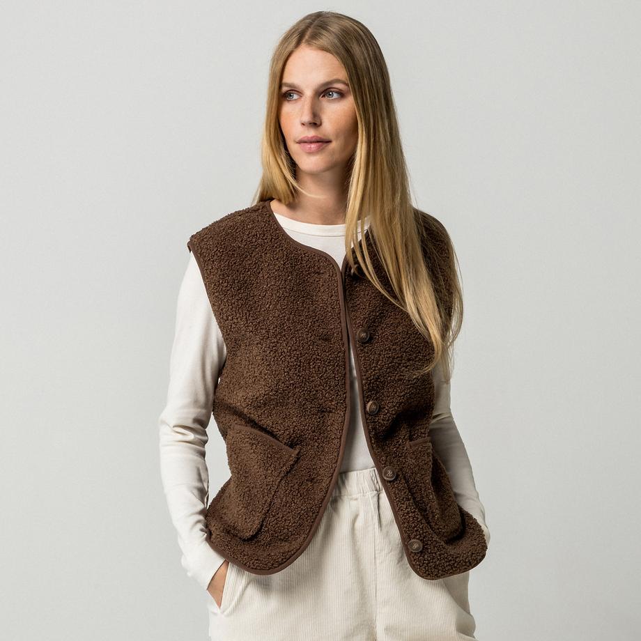 Manor Woman Ärmelloses Gilet mit Knopfverschluss  