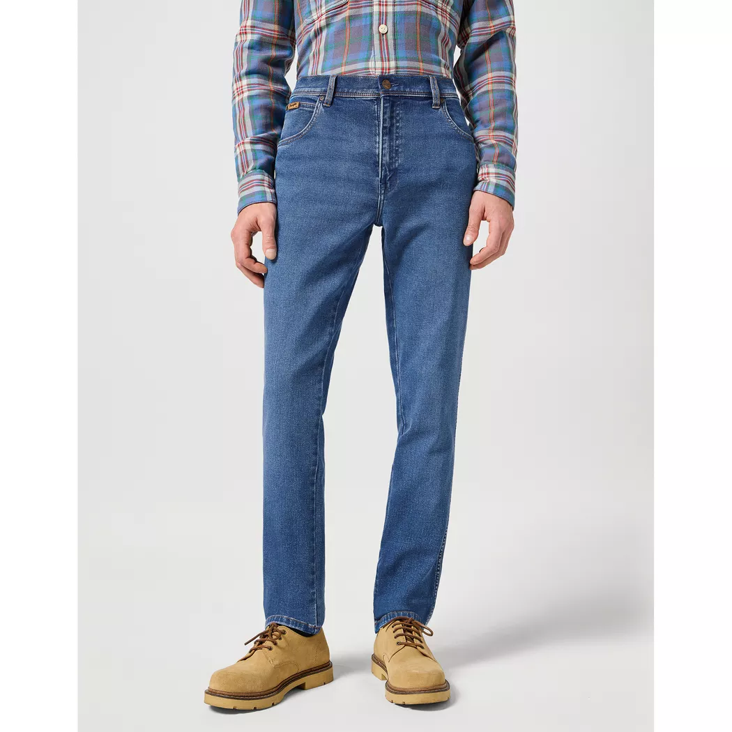 Wrangler Jean 112358218 Texas Slim Fit Ridge Wash 40 Homme