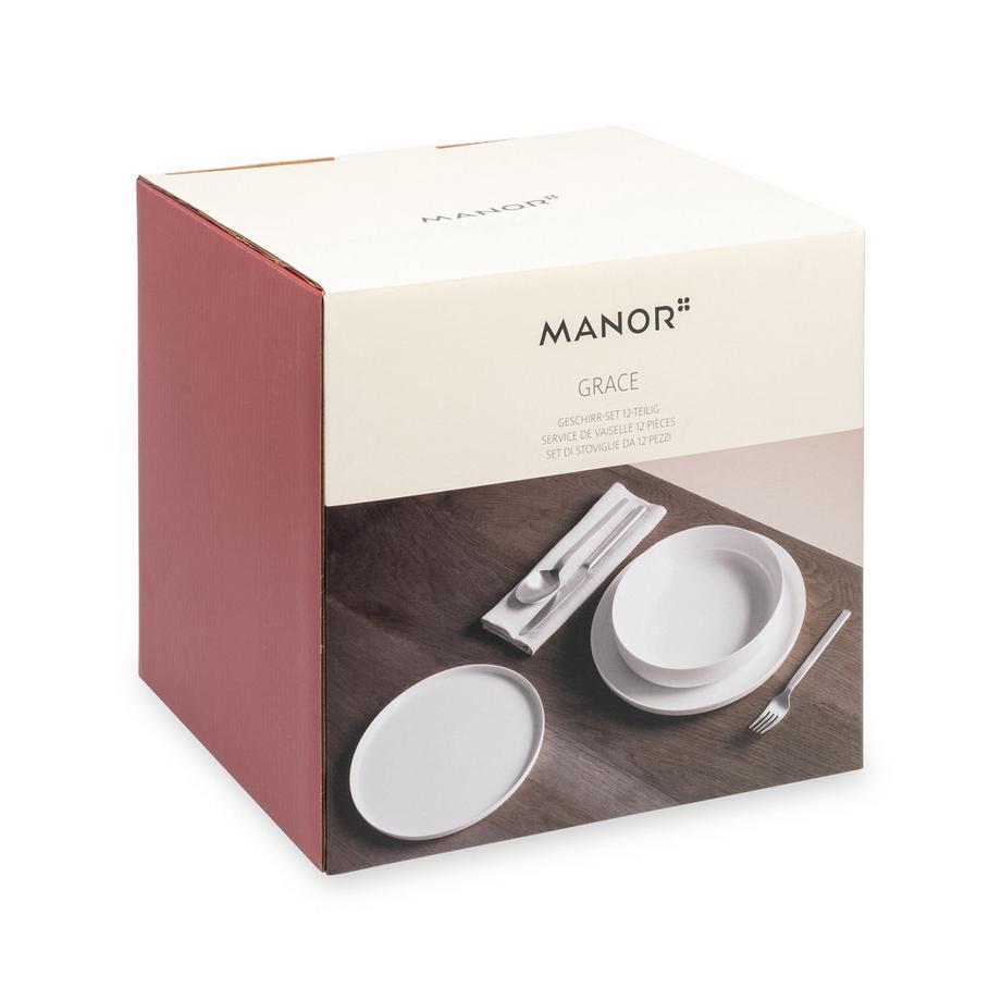 Manor Home Dinnerset, 12-teilig Grace 
