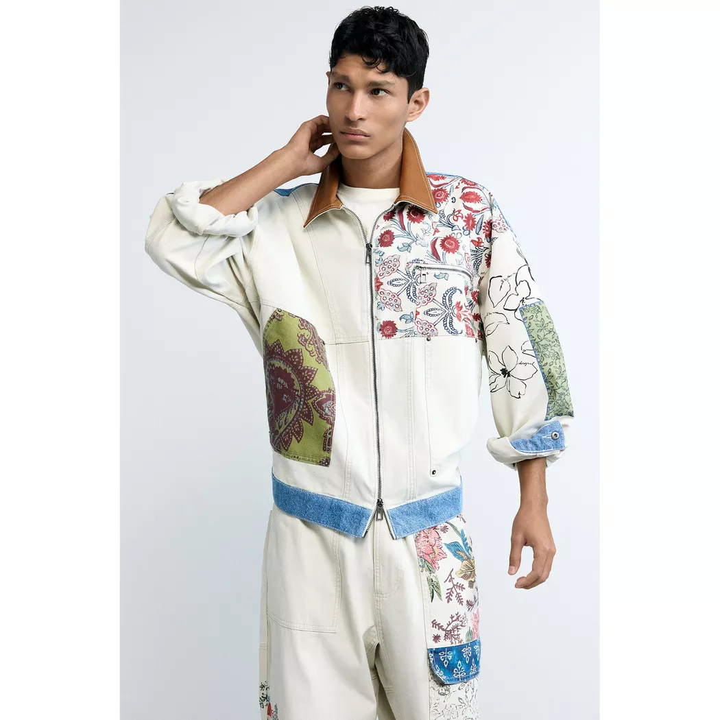 Desigual Manteau patchwork WHITE XL male
