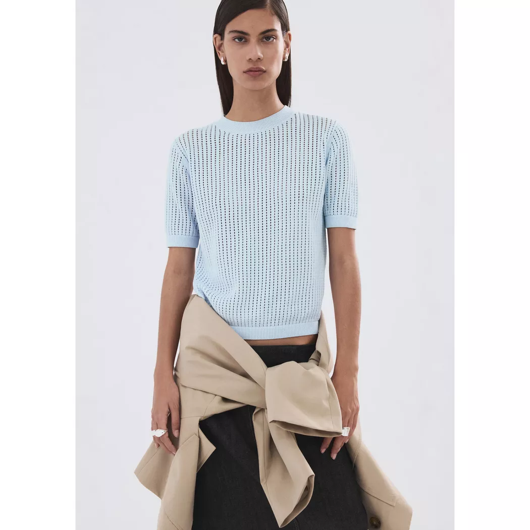 Mango - Pullover, für Damen, Saphirblau, Größe L