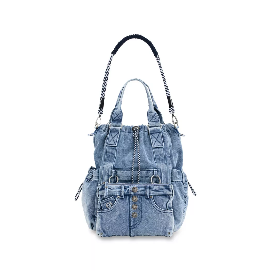 Desigual Denim Backpack Blue 2