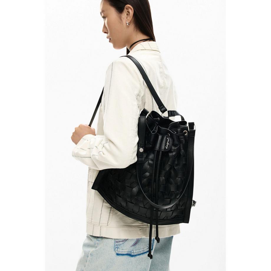 Desigual Sac à dos au design tissé  