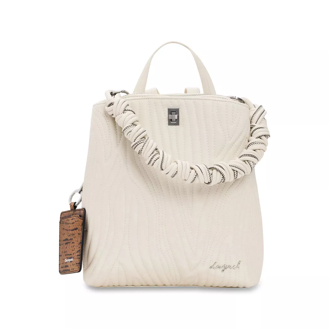 Desigual Petit sac à dos à motifs WHITE U female