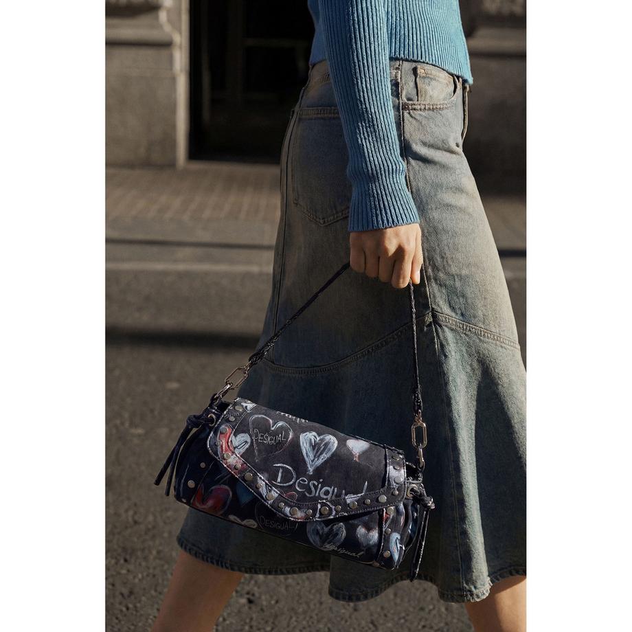 Desigual Sac à Bandoulière Imprimé Cœur  