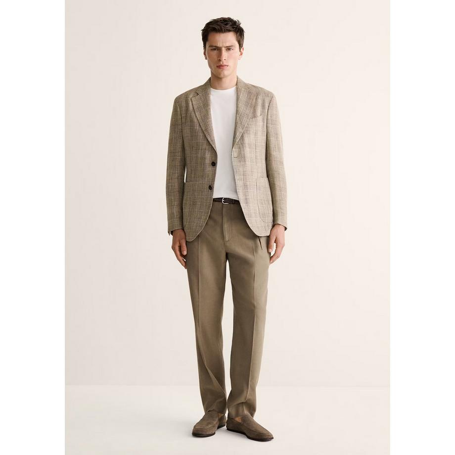 Mango Man ZONE Plissierte Hose mit geradem Bein  