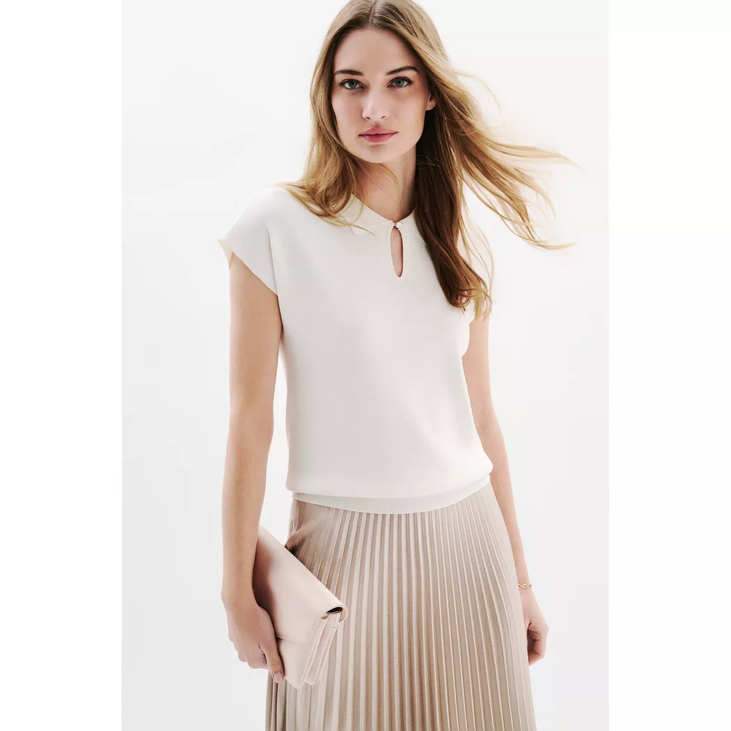 Caroll - Top, Rundhals, kurzarm, für Damen, Cadiz, Größe L