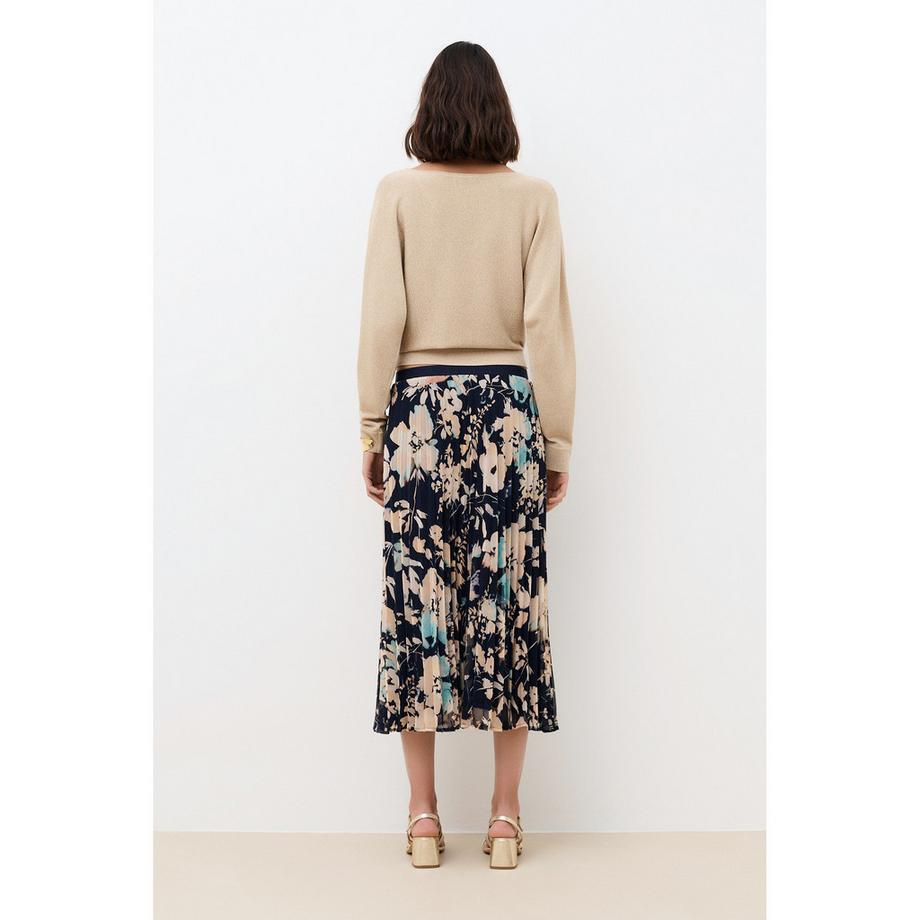 Caroll Langer Faltenrock  