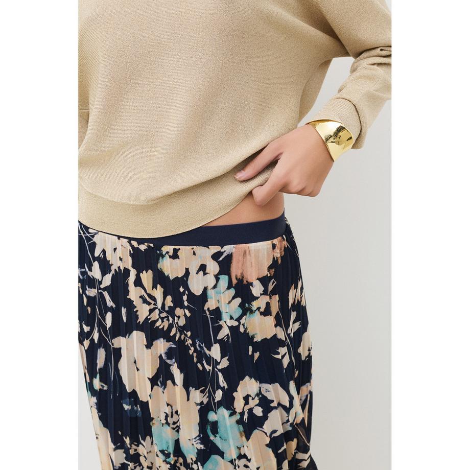 Caroll Langer Faltenrock  