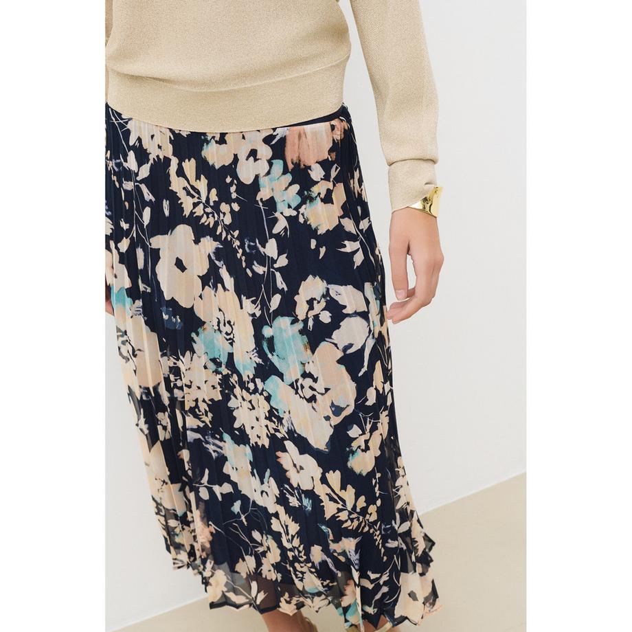 Caroll Langer Faltenrock  