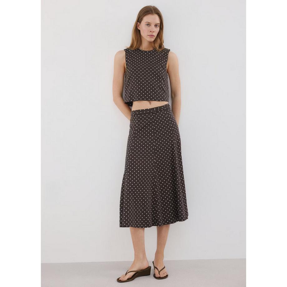 MANGO ROMEO Top sans manches à pois  