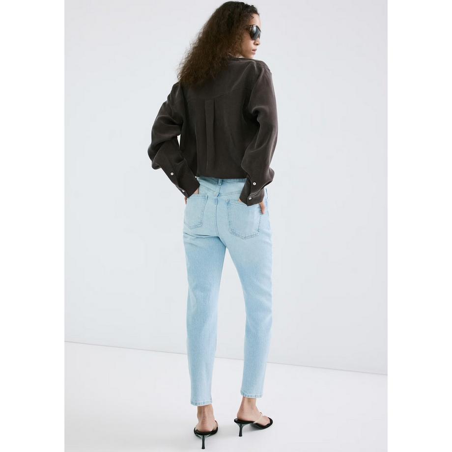 MANGO NEWMOM Hellblaue Straight Leg Jeans  
