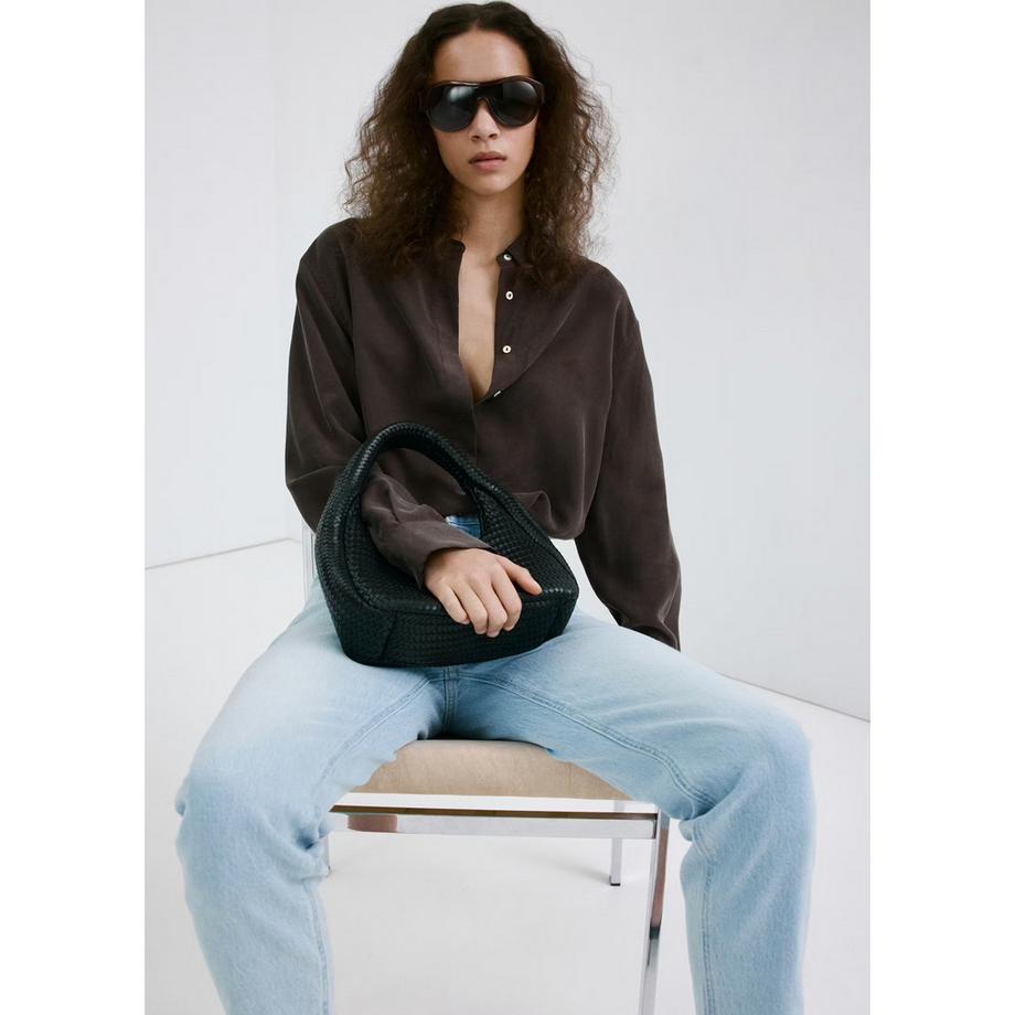 MANGO NEWMOM Hellblaue Straight Leg Jeans  