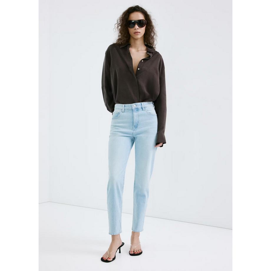 MANGO NEWMOM Hellblaue Straight Leg Jeans  