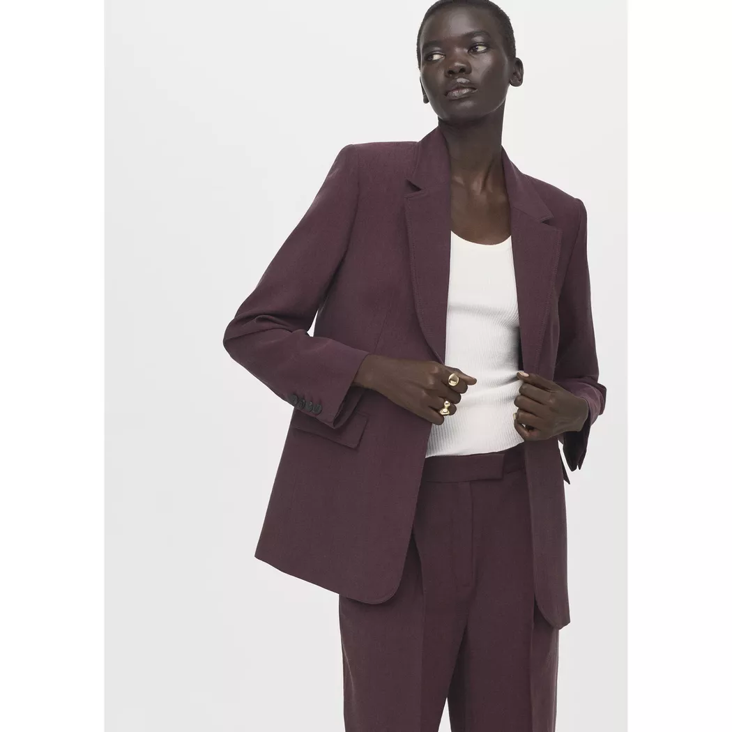 Mango - Blazer, für Damen, Violett, Größe XS