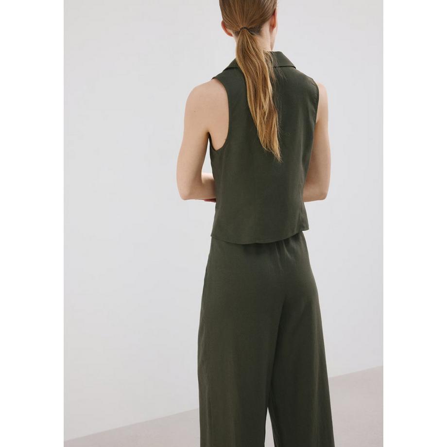 MANGO LINOVIS Camicetta senza Maniche con Nodo sul Davanti  