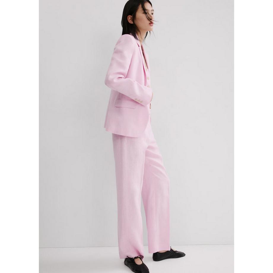 MANGO BORELI Leinen Blazer  