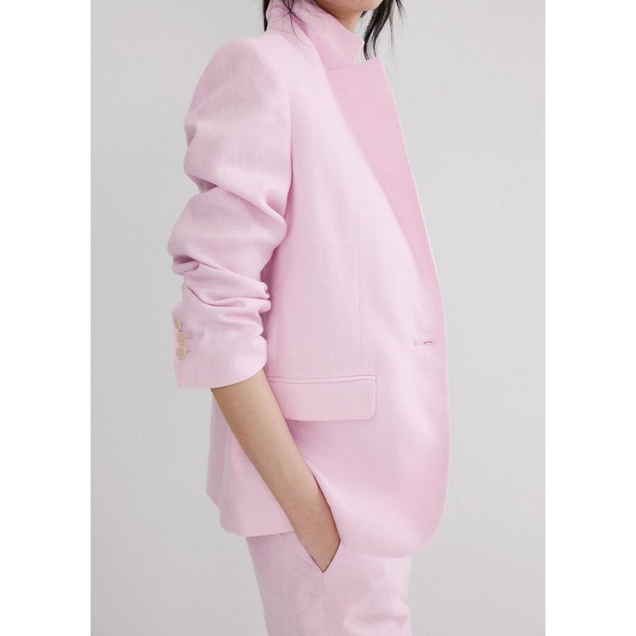 MANGO BORELI Leinen Blazer  