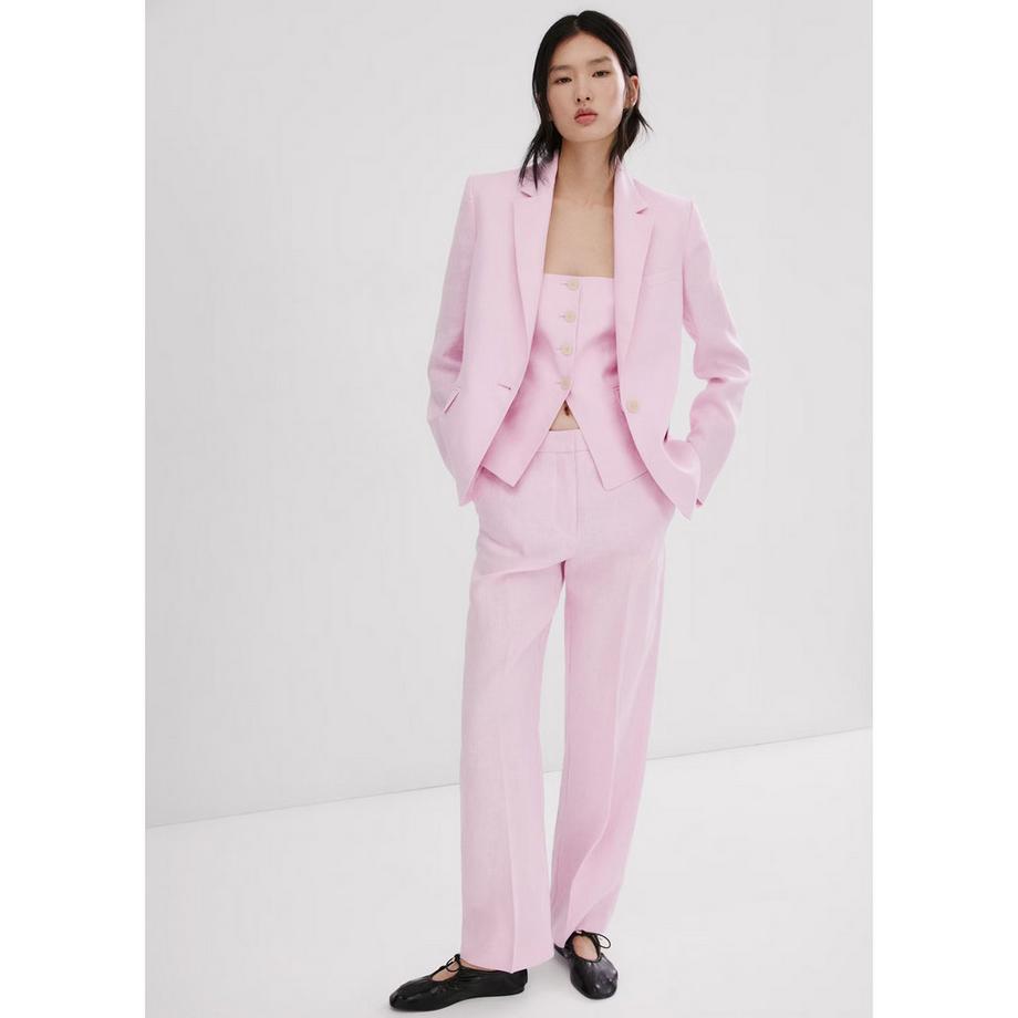 MANGO BORELI Leinen Blazer  