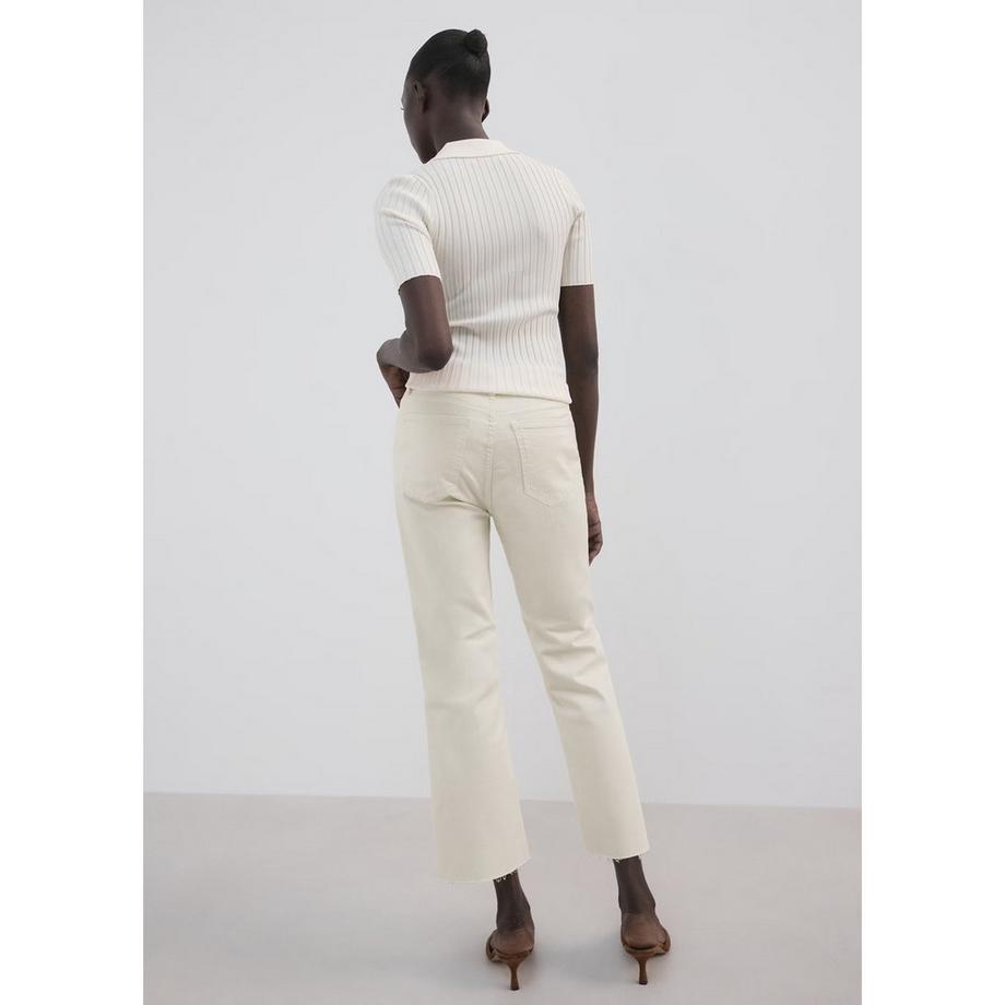 MANGO SIENNA Cropped Straight Leg Jeans  