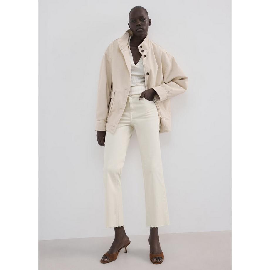 MANGO SIENNA Cropped Straight Leg Jeans  