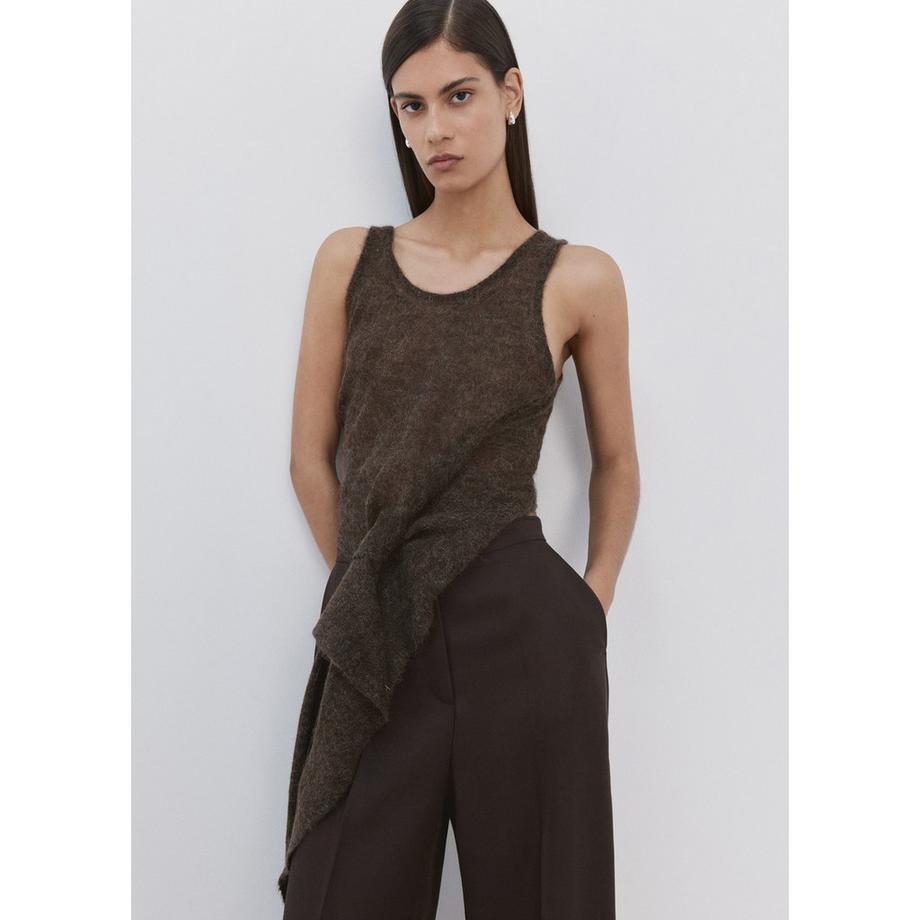 MANGO Pantalon Fluide  